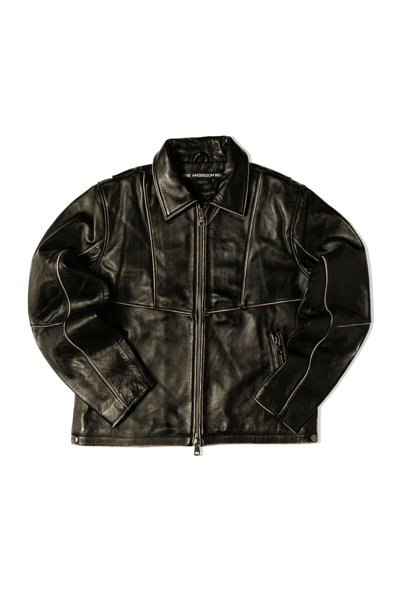 Dresden Leather Zip-Up Jacket