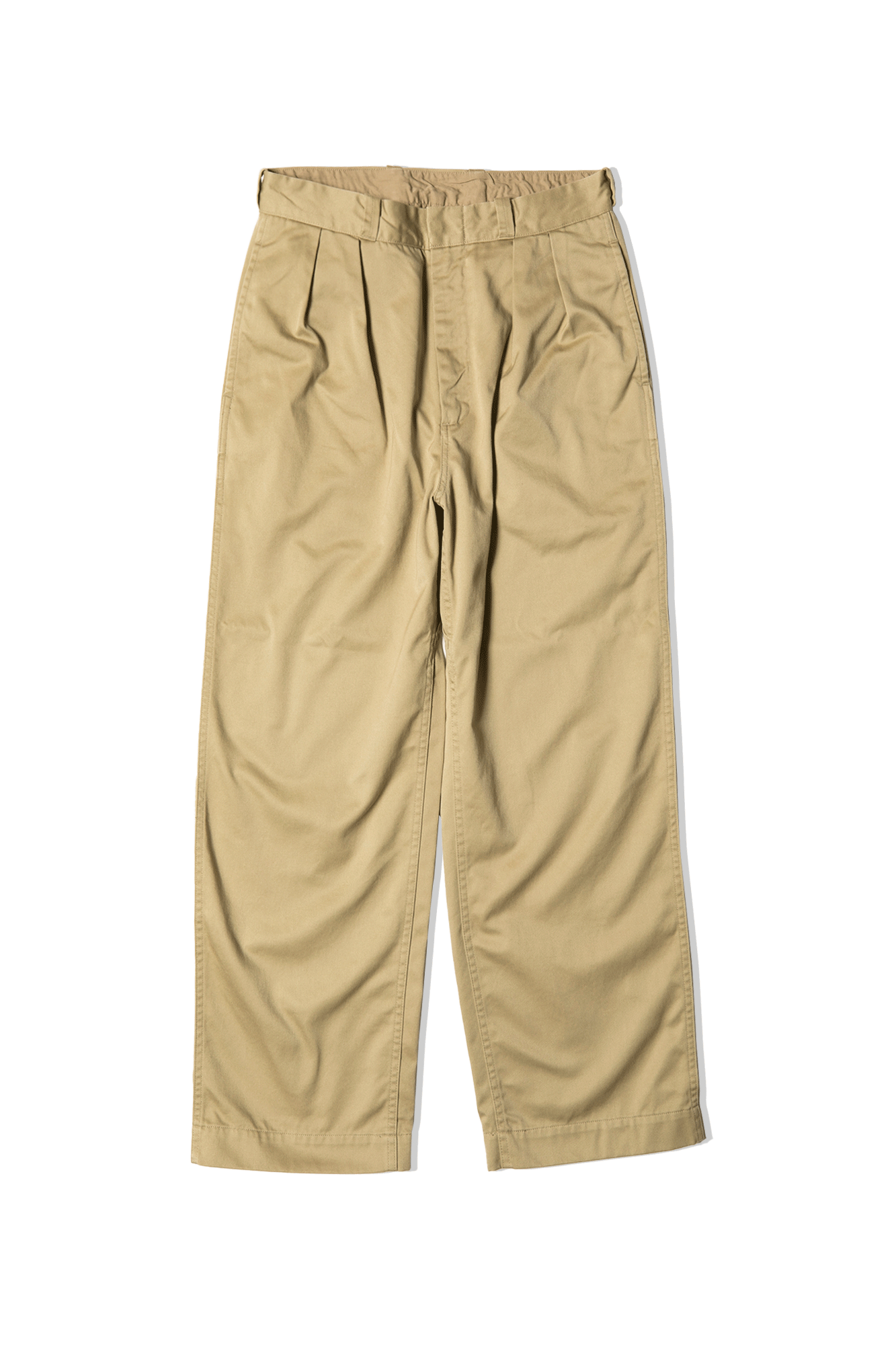 Double Pleat Wide Chino